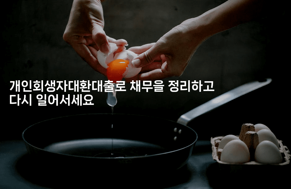 개인회생자대환대출로 채무을 정리하고 다시 일어서세요-호주루루